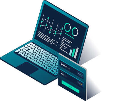 Captura de pantalla de la aplicación Skipo mostrando balance total y opciones de transacción